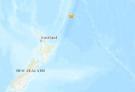 新西兰东北部海域发生5.2级地震 震源深度10千米